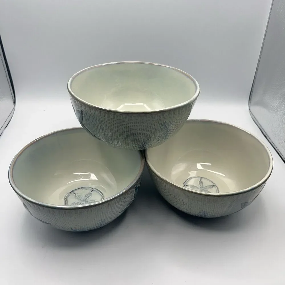 Cracker Barrel Sand Dollar Bowls Susan Winget - Set Of 4